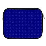 Navy Blue Color Polka Dots Apple iPad 2/3/4 Zipper Cases Front