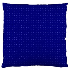 Navy Blue Color Polka Dots Standard Flano Cushion Case (one Side)