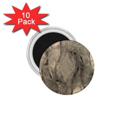 Abstract Tan Beige Texture 1.75  Magnets (10 pack) 