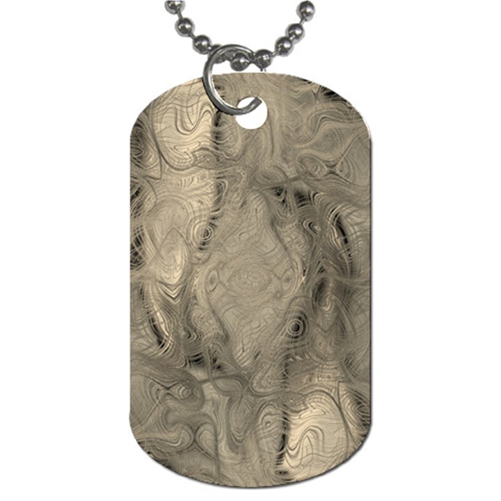 Abstract Tan Beige Texture Dog Tag (Two Sides)