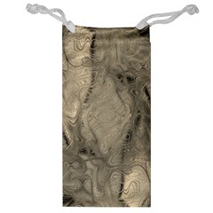 Abstract Tan Beige Texture Jewelry Bag