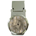 Abstract Tan Beige Texture Money Clip Watches Front