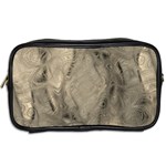 Abstract Tan Beige Texture Toiletries Bag (Two Sides) Back