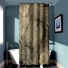 Abstract Tan Beige Texture Shower Curtain 36  x 72  (Stall) 