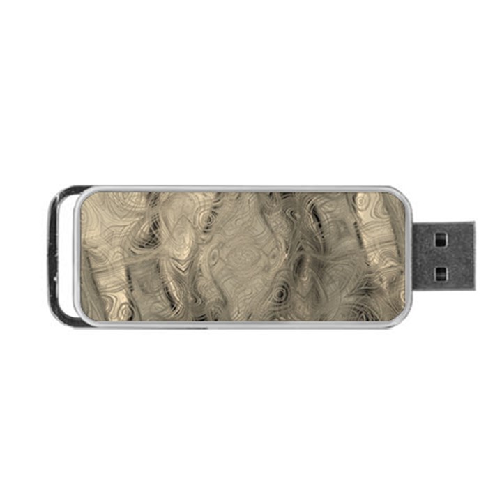 Abstract Tan Beige Texture Portable USB Flash (One Side)