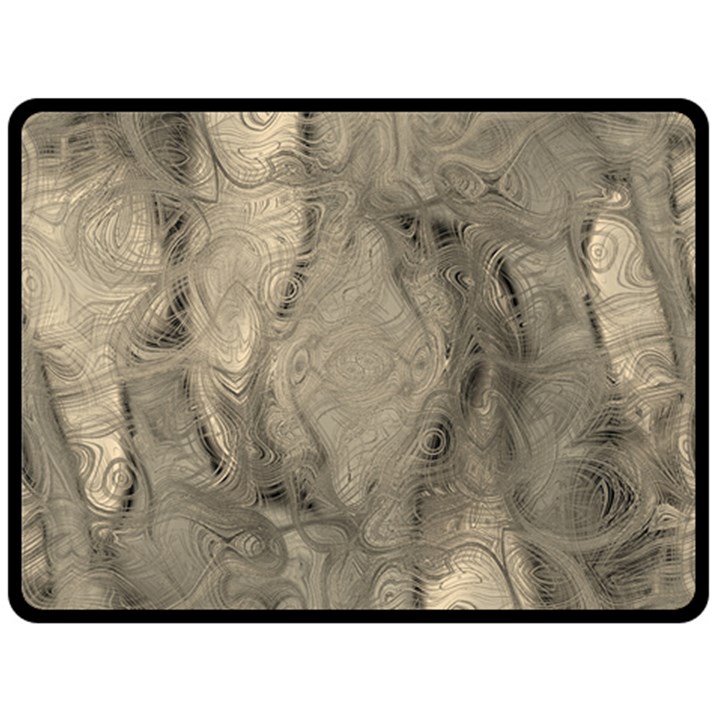 Abstract Tan Beige Texture Double Sided Fleece Blanket (Large) 