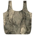 Abstract Tan Beige Texture Full Print Recycle Bag (XL) Front