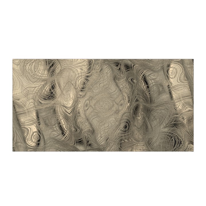 Abstract Tan Beige Texture Satin Wrap