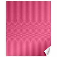 Blush Pink Color Stripes Canvas 16  X 20  by SpinnyChairDesigns