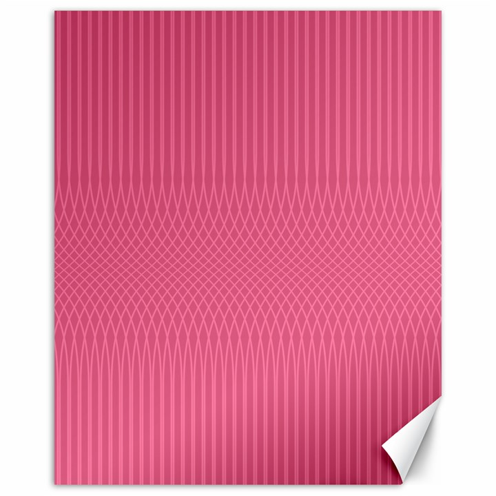 Blush Pink Color Stripes Canvas 16  x 20 