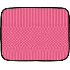 Blush Pink Color Stripes Double Sided Fleece Blanket (mini)  by SpinnyChairDesigns