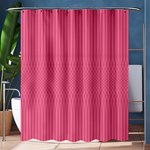 Blush Pink Color Stripes Shower Curtain 60  x 72  (Medium)  60 x72  Curtain