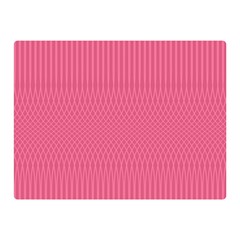 Blush Pink Color Stripes Double Sided Flano Blanket (mini)  by SpinnyChairDesigns