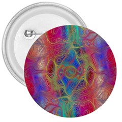 Boho Tie Dye Rainbow 3  Buttons by SpinnyChairDesigns