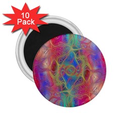 Boho Tie Dye Rainbow 2 25  Magnets (10 Pack)  by SpinnyChairDesigns