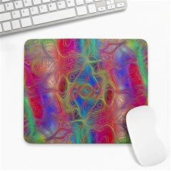 Boho Tie Dye Rainbow Large Mousepads by SpinnyChairDesigns