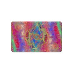 Boho Tie Dye Rainbow Magnet (name Card) by SpinnyChairDesigns