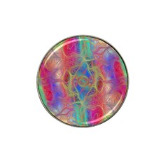 Boho Tie Dye Rainbow Hat Clip Ball Marker (10 Pack) by SpinnyChairDesigns