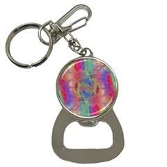 Boho Tie Dye Rainbow Bottle Opener Key Chain by SpinnyChairDesigns