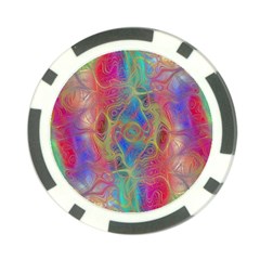 Boho Tie Dye Rainbow Poker Chip Card Guard (10 Pack) by SpinnyChairDesigns