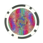 Boho Tie Dye Rainbow Poker Chip Card Guard (10 pack) Front