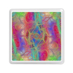 Boho Tie Dye Rainbow Memory Card Reader (square) by SpinnyChairDesigns