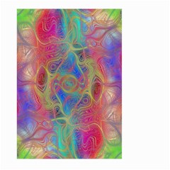 Boho Tie Dye Rainbow Large Garden Flag (two Sides) by SpinnyChairDesigns