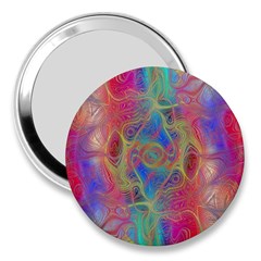 Boho Tie Dye Rainbow 3  Handbag Mirrors by SpinnyChairDesigns