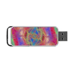 Boho Tie Dye Rainbow Portable Usb Flash (one Side) by SpinnyChairDesigns