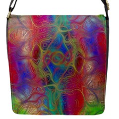 Boho Tie Dye Rainbow Flap Closure Messenger Bag (s) by SpinnyChairDesigns