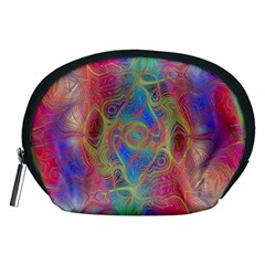 Boho Tie Dye Rainbow Accessory Pouch (medium) by SpinnyChairDesigns