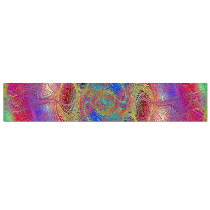 Boho Tie Dye Rainbow Large Flano Scarf 