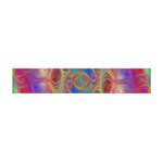 Boho Tie Dye Rainbow Flano Scarf (Mini) Front