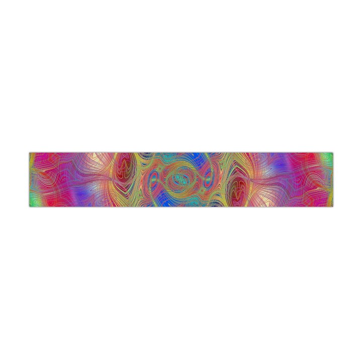 Boho Tie Dye Rainbow Flano Scarf (Mini)