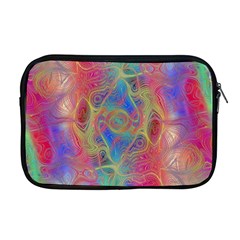 Boho Tie Dye Rainbow Apple Macbook Pro 17  Zipper Case by SpinnyChairDesigns