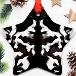 Rorschach Ink Blot Pattern Ornament (Star) Front