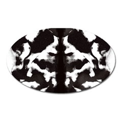 Rorschach Ink Blot Pattern Oval Magnet by SpinnyChairDesigns