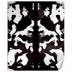 Rorschach Ink Blot Pattern Canvas 16  X 20  by SpinnyChairDesigns