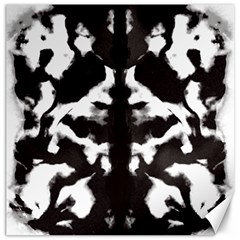 Rorschach Ink Blot Pattern Canvas 20  X 20  by SpinnyChairDesigns