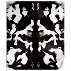 Rorschach Ink Blot Pattern Canvas 20  X 24  by SpinnyChairDesigns