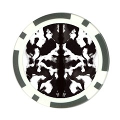 Rorschach Ink Blot Pattern Poker Chip Card Guard by SpinnyChairDesigns