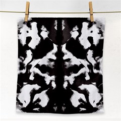 Rorschach Ink Blot Pattern Face Towel by SpinnyChairDesigns