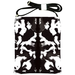 Rorschach Ink Blot Pattern Shoulder Sling Bag by SpinnyChairDesigns