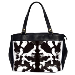 Rorschach Ink Blot Pattern Oversize Office Handbag (2 Sides) by SpinnyChairDesigns