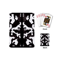 Rorschach Ink Blot Pattern Playing Cards Single Design (mini) by SpinnyChairDesigns