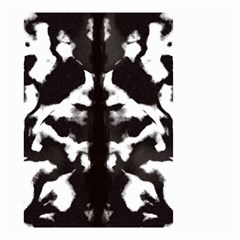 Rorschach Ink Blot Pattern Small Garden Flag (two Sides) by SpinnyChairDesigns