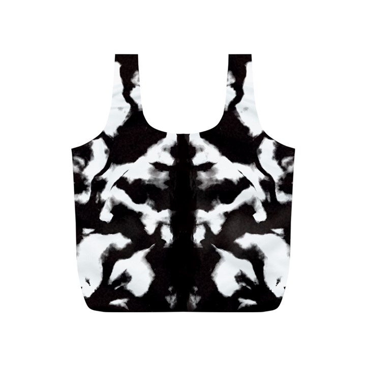 Rorschach Ink Blot Pattern Full Print Recycle Bag (S)