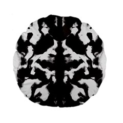 Rorschach Ink Blot Pattern Standard 15  Premium Flano Round Cushions