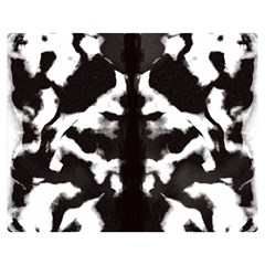 Rorschach Ink Blot Pattern Double Sided Flano Blanket (medium)  by SpinnyChairDesigns