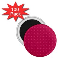 Rose Pink Color Polka Dots 1 75  Magnets (100 Pack)  by SpinnyChairDesigns